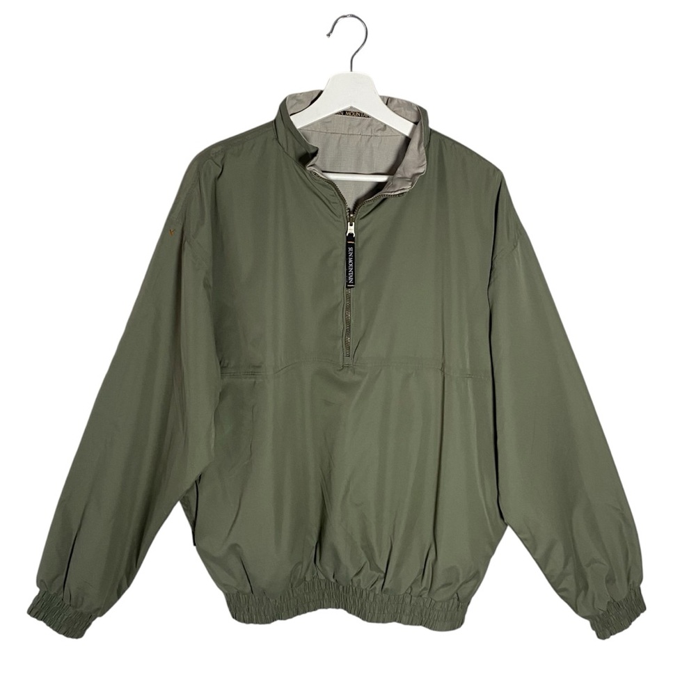 Early 2000s Y2K Sun Mountain Green Pullover Reversible Jacket Men's  M Gorpcore